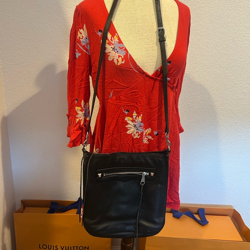 Black Leather Crossbody Bag Rebecca Minkoff